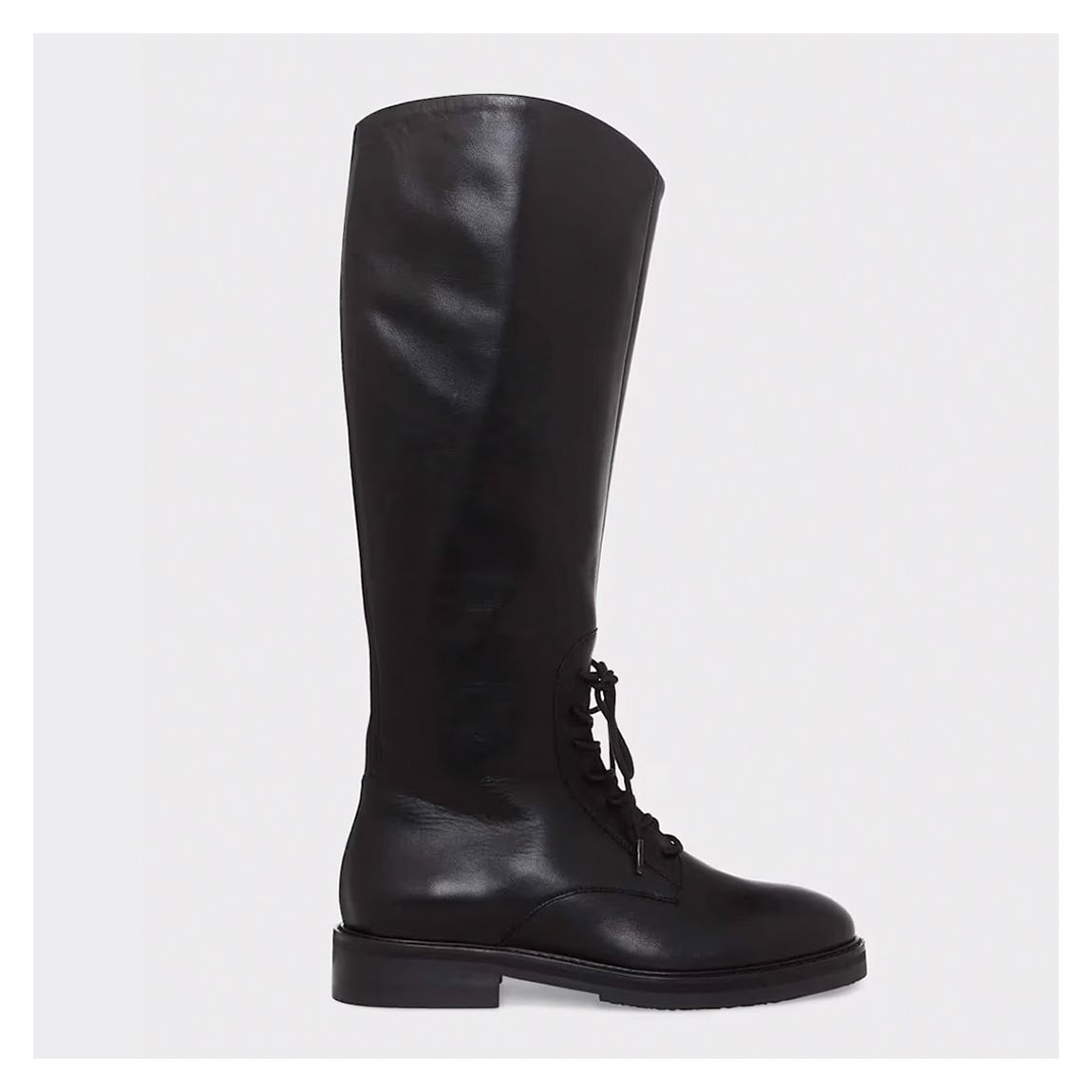 Black Laurel Leather Long Boots main product photo