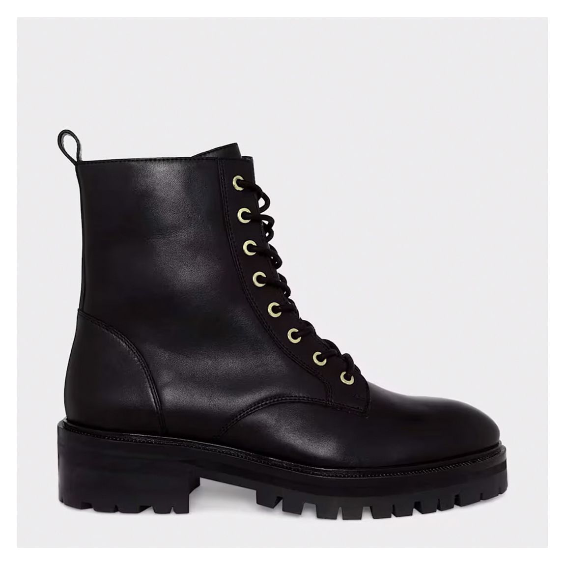 Black Carlene Leather Ankle Boots main product photo