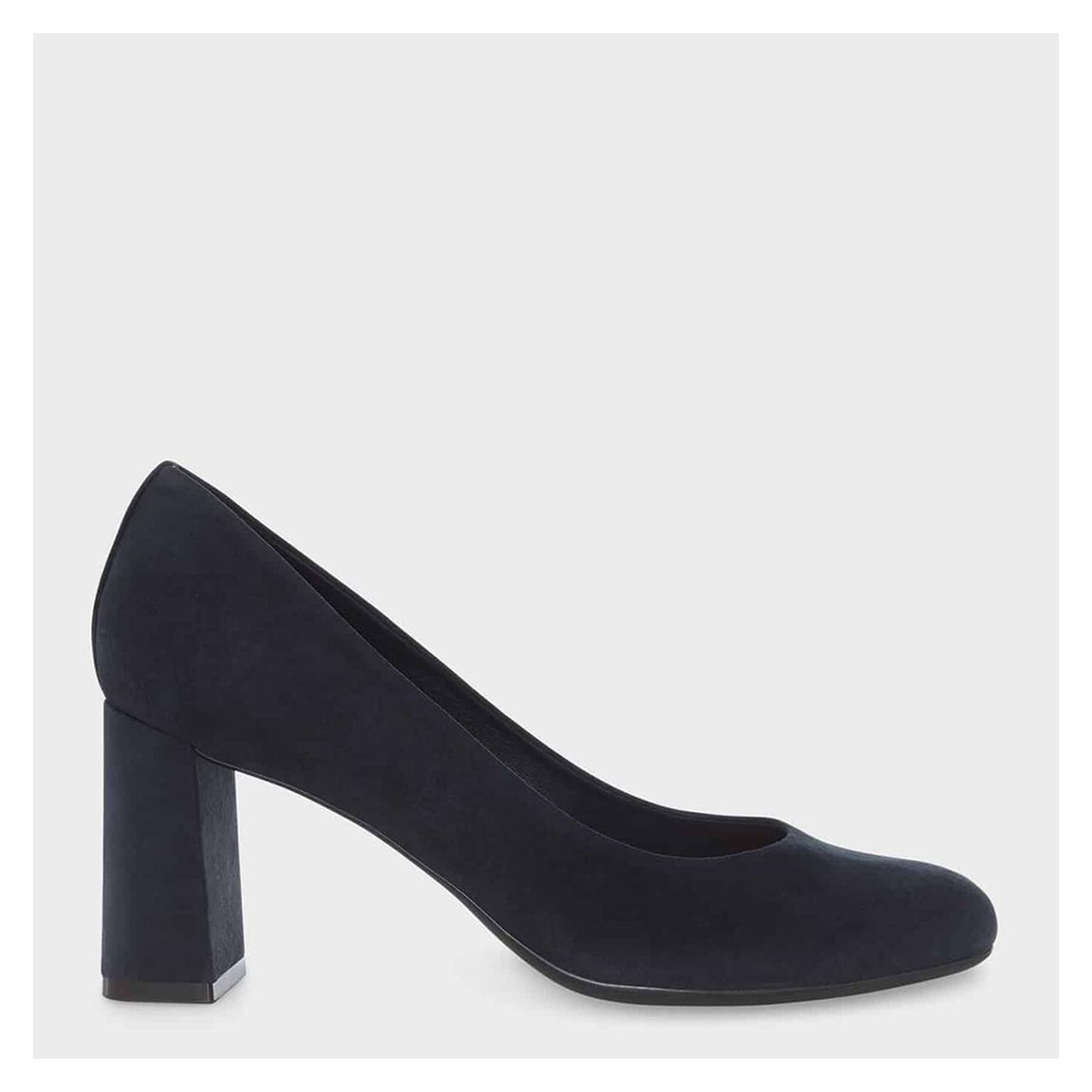Navy Sonia Suede Court Shoes main product photo