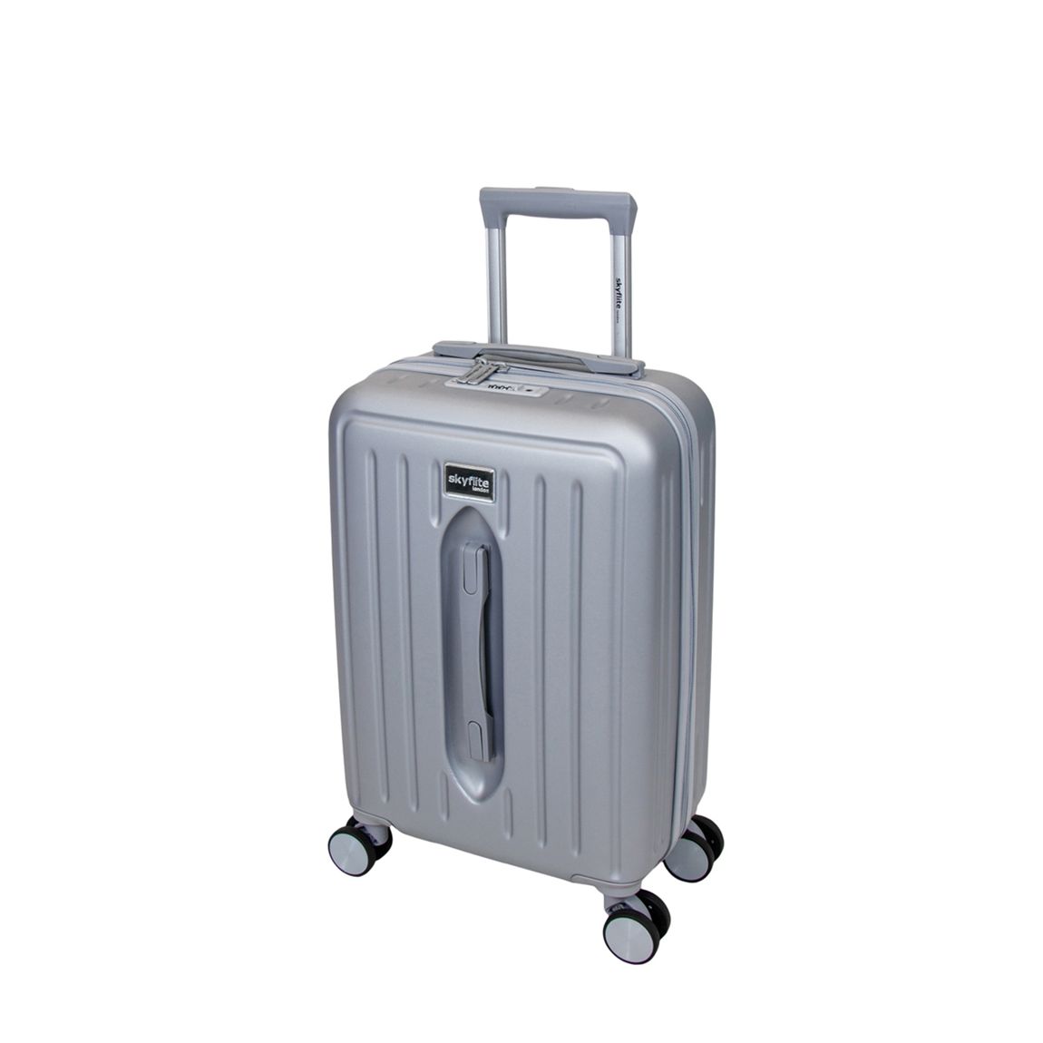 Silver Modern Trunk 55cm Cabin Single Suitcase main product photo