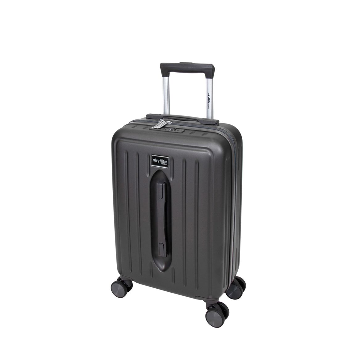 Charcoal Modern Trunk 55cm Cabin Single Suitcase main product photo