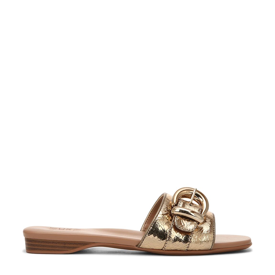Bronze Santiago Leather Flat Sandals main product photo