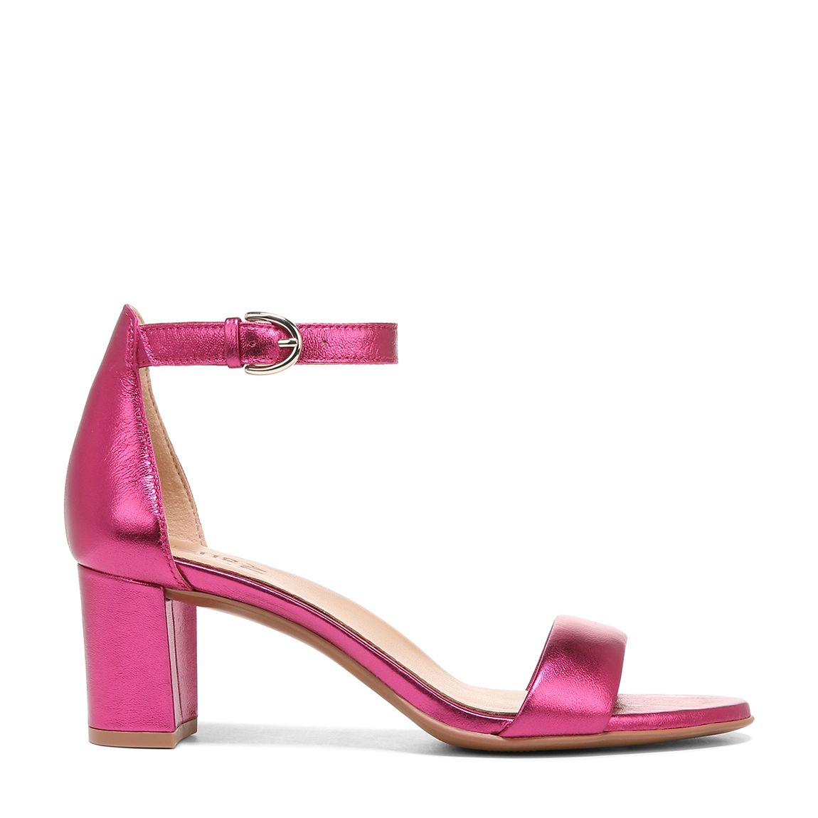 Fuschia Vera Metallic Heeled Sandals main product photo