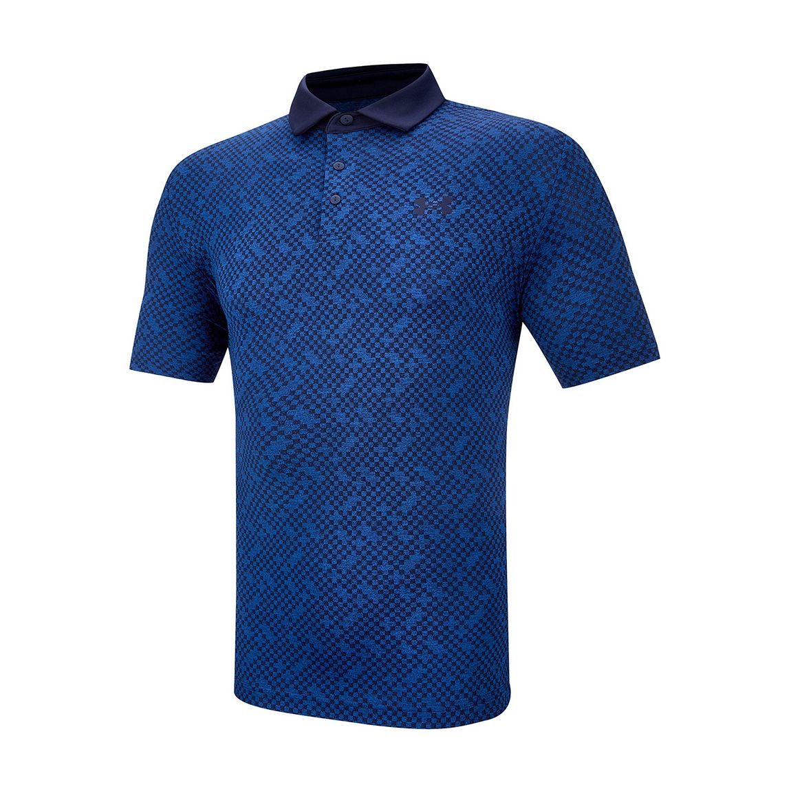 Navy Under Armour Check Print Polo main product photo
