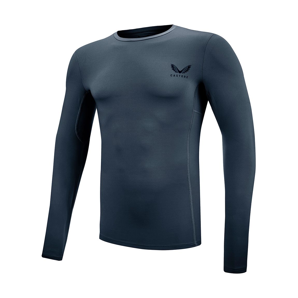 Charcoal Castore Long Sleeved Baselayer Top main product photo