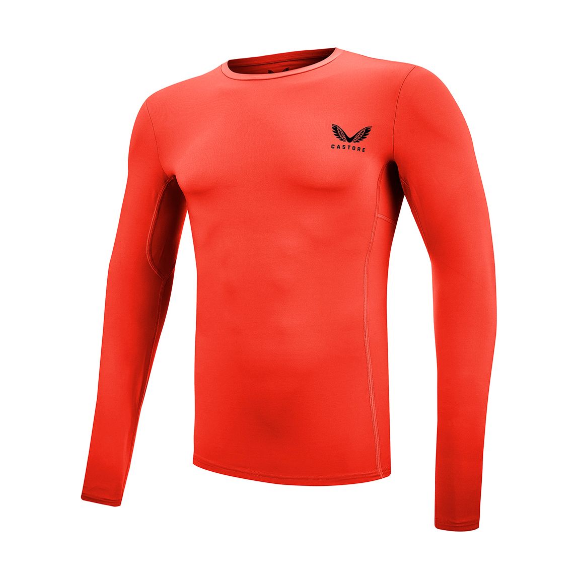 Hot Red Castore Long Sleeved Baselayer Top main product photo