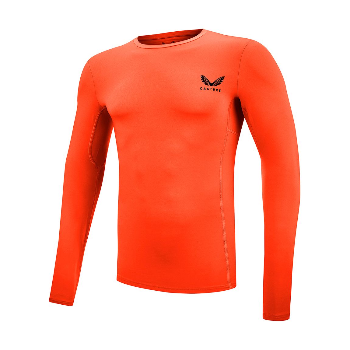 Bright Red Castore Long Sleeved Baselayer Top main product photo