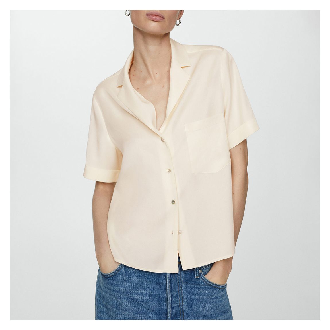 Apricot Button Through Shirt main product photo