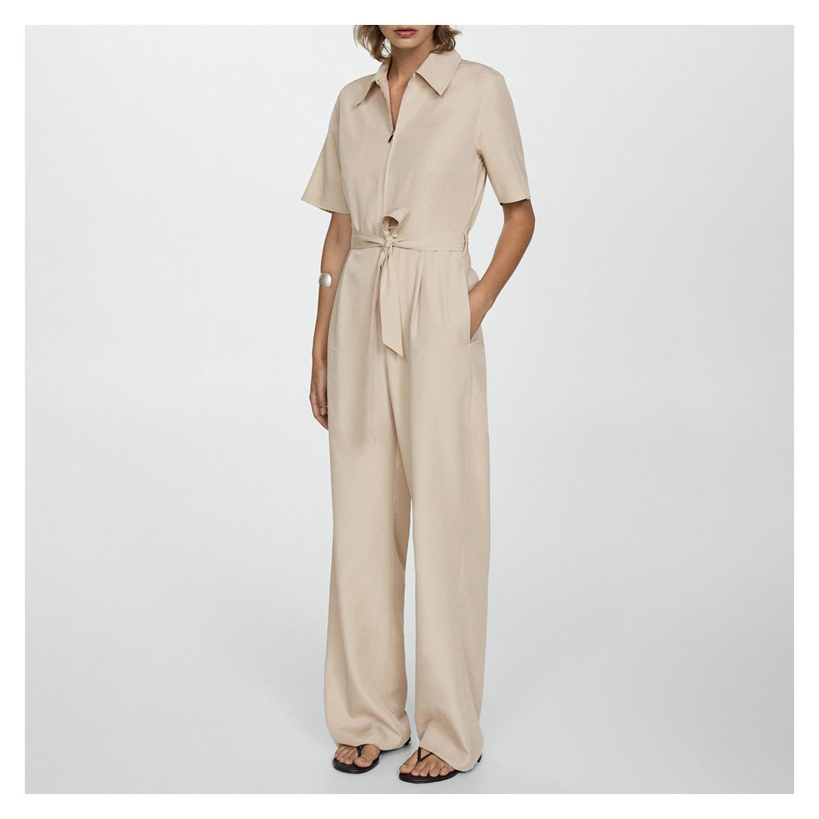 Blush Collared Jumpsuit main product photo