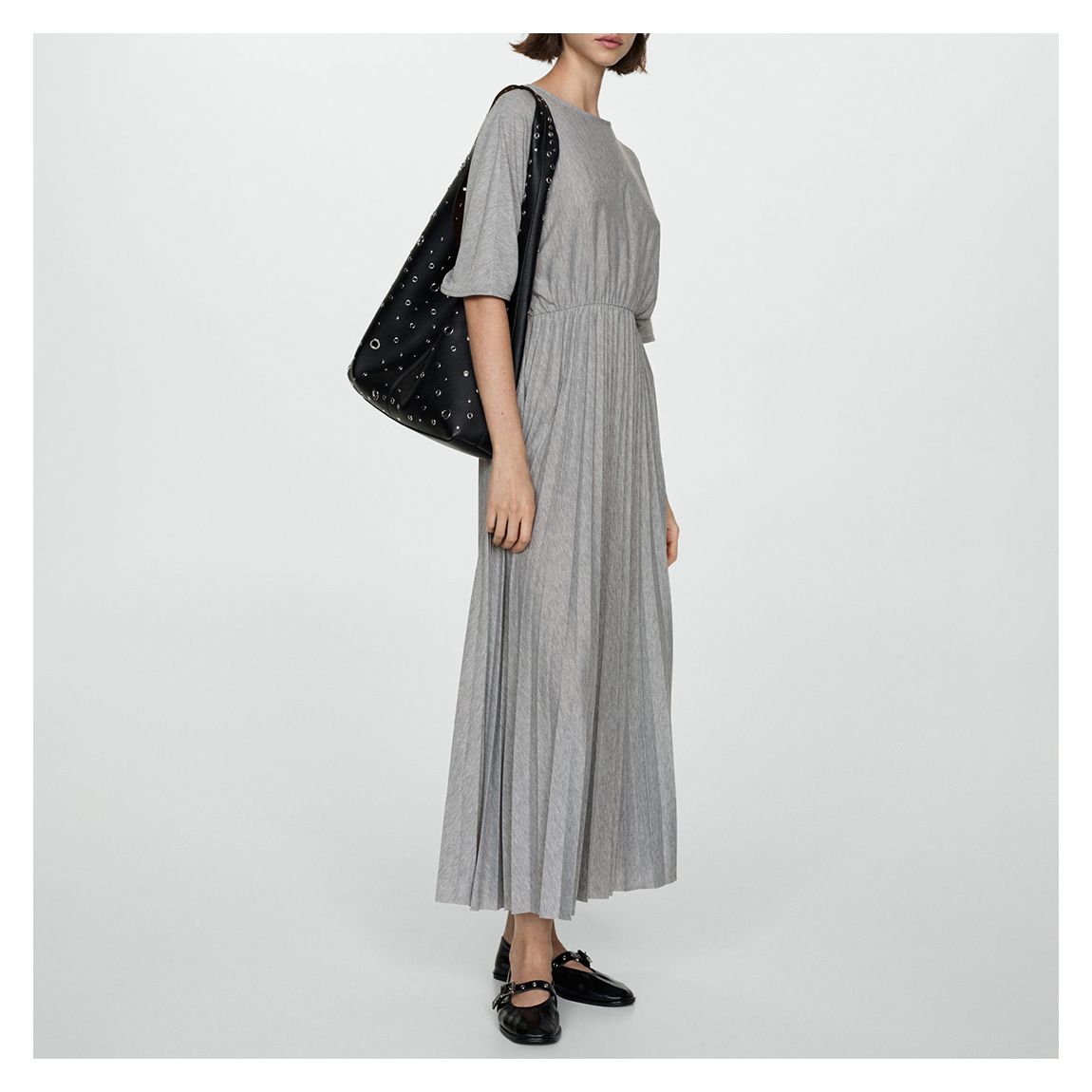 Grey Marl Dolman Maxi Dress main product photo