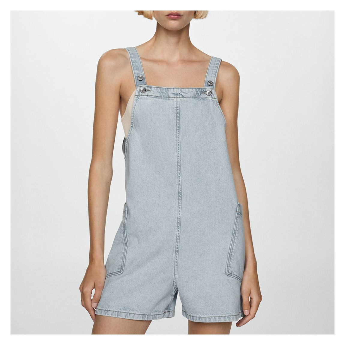 Light Blue Denim Playsuit main product photo