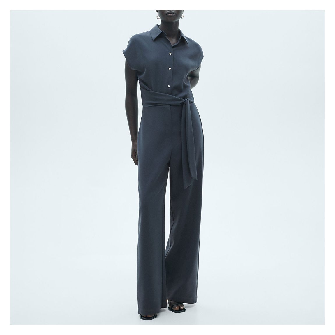 Teal Cap Sleeve Jumpsuit main product photo