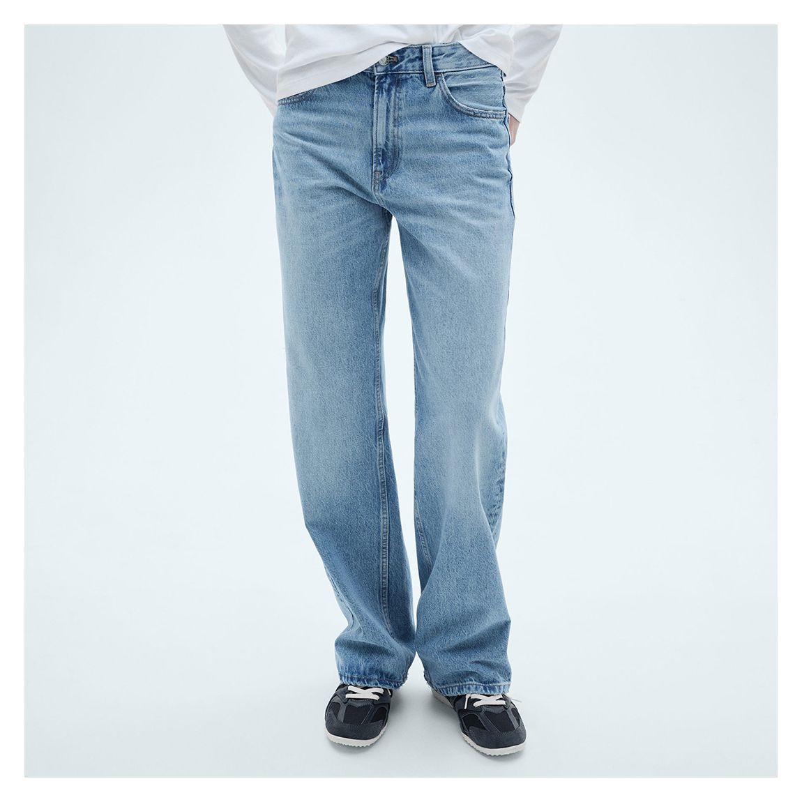 Light Blue Miami Mid Rise Jeans main product photo