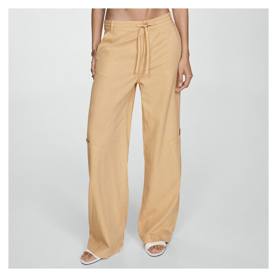 Camel Drawstring Trousers main product photo