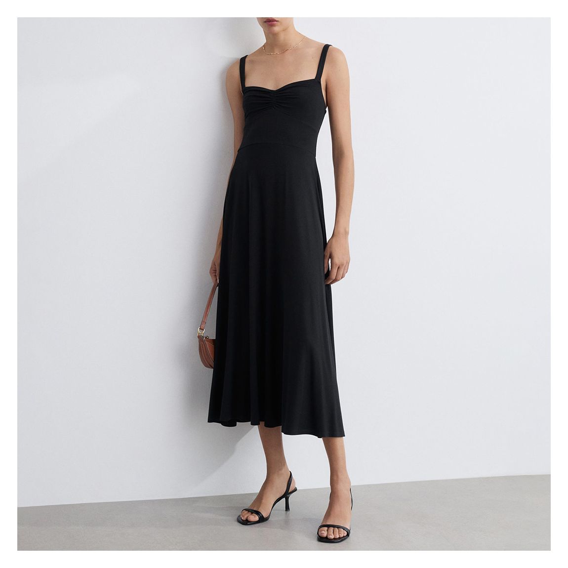 Black Fit & Flare Midaxi Dress main product photo