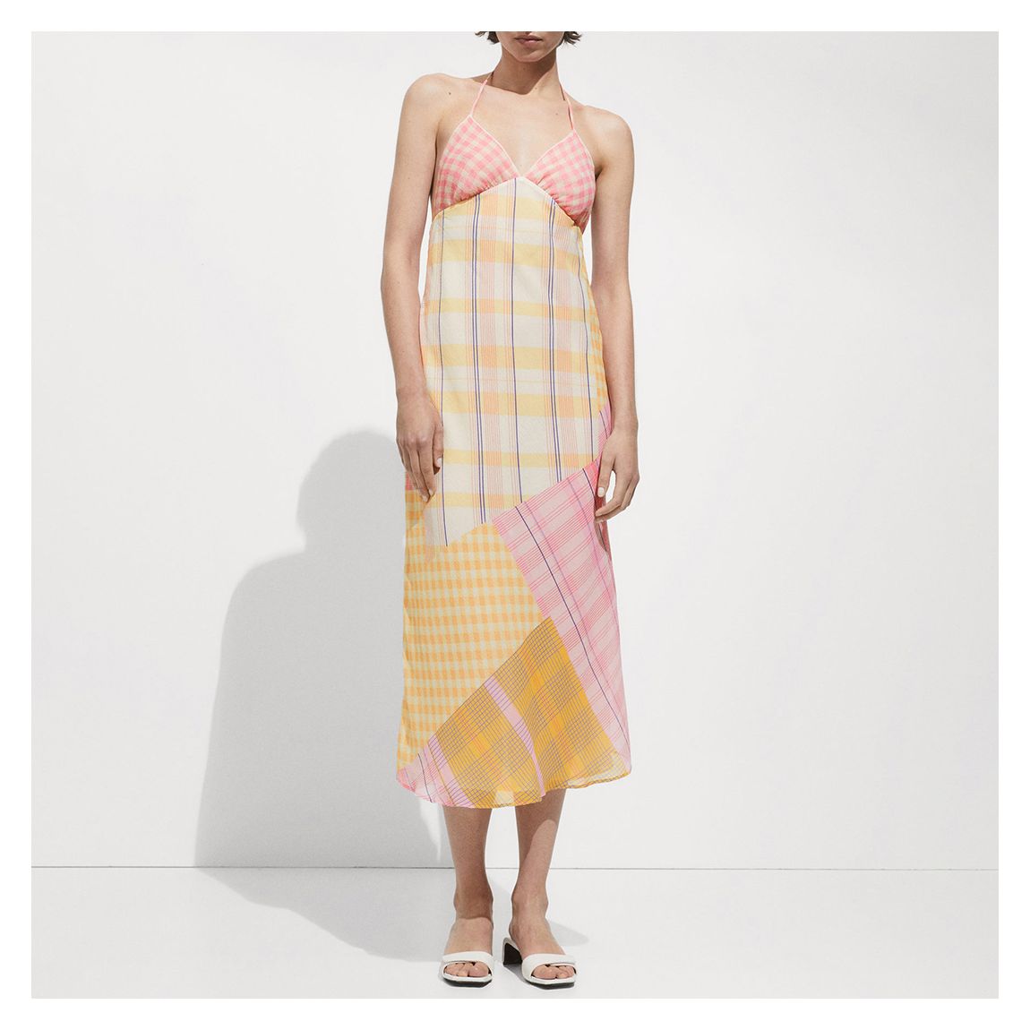 Multi Patchwork Print Midaxi Dress main product photo
