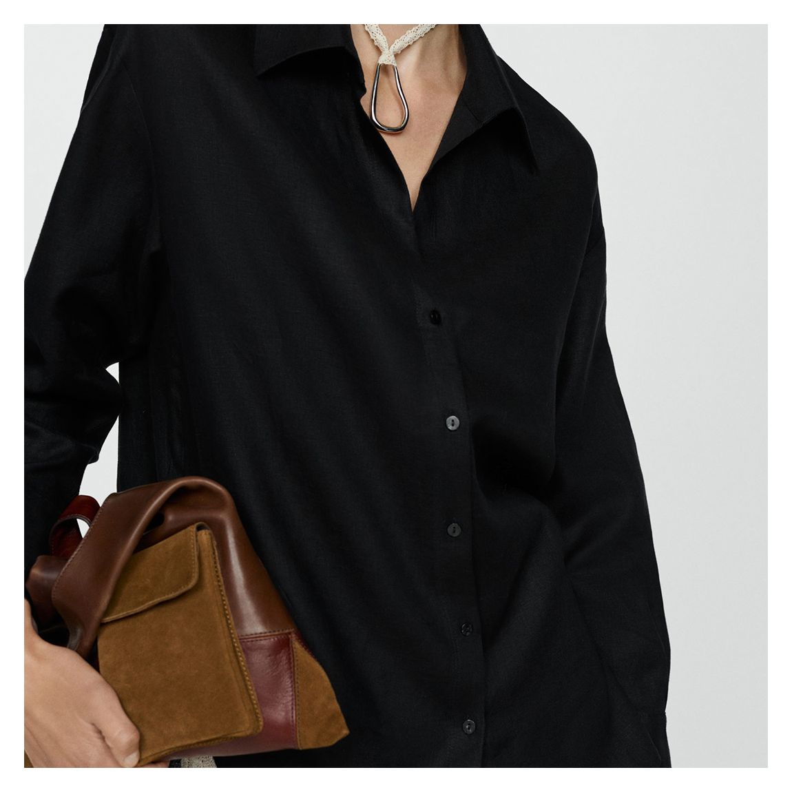 Black Collared Shirt main product photo