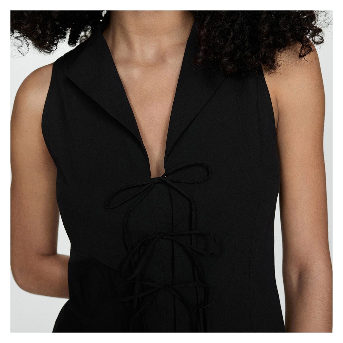Black Tied Waistcoat main product photo