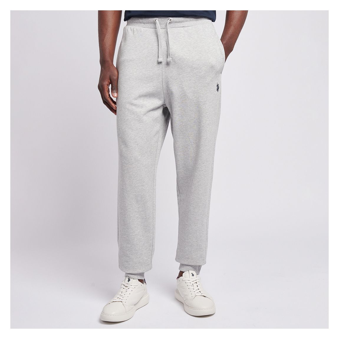 Grey Cotton Blend Joggers main product photo