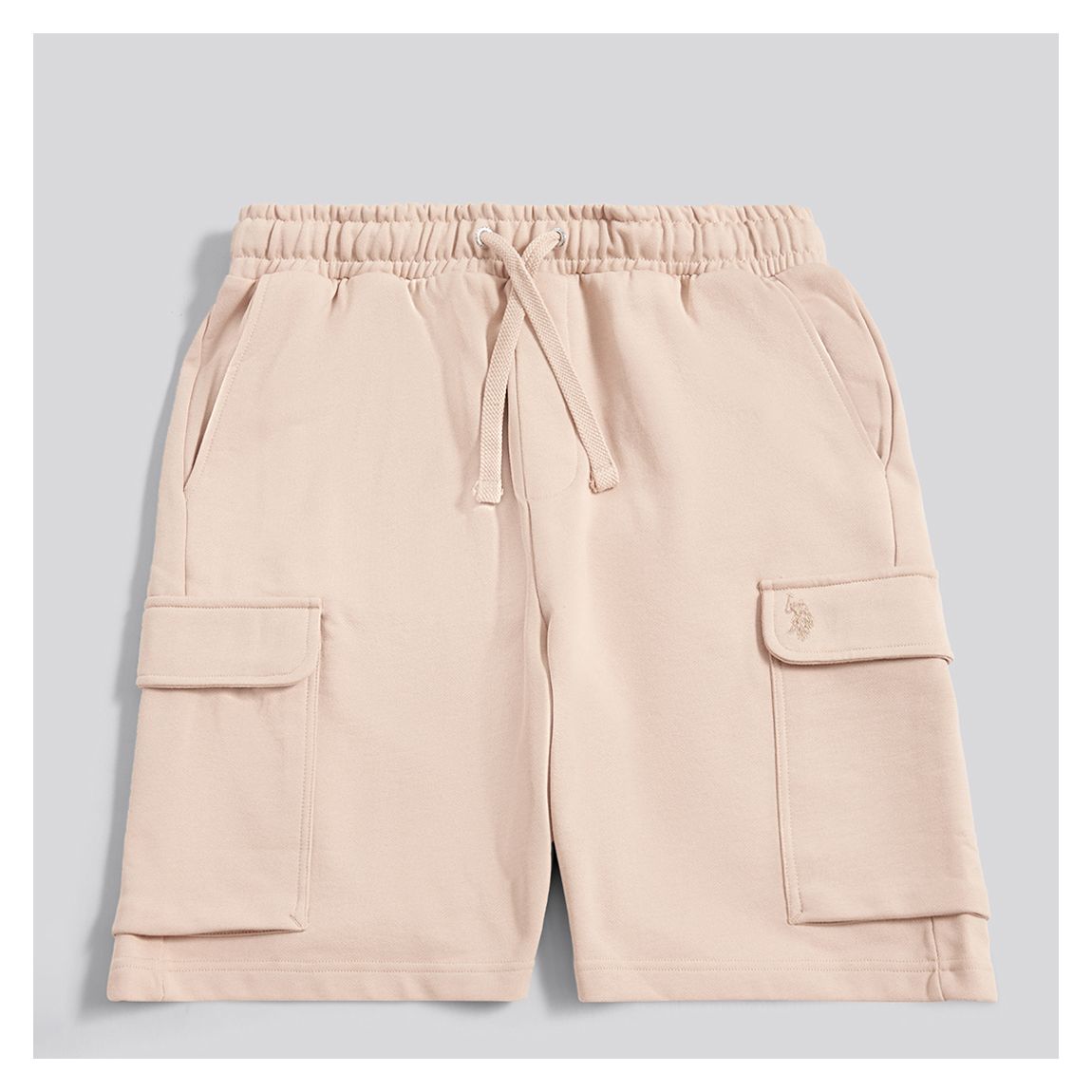 Light Pink Utility Cotton Shorts main product photo