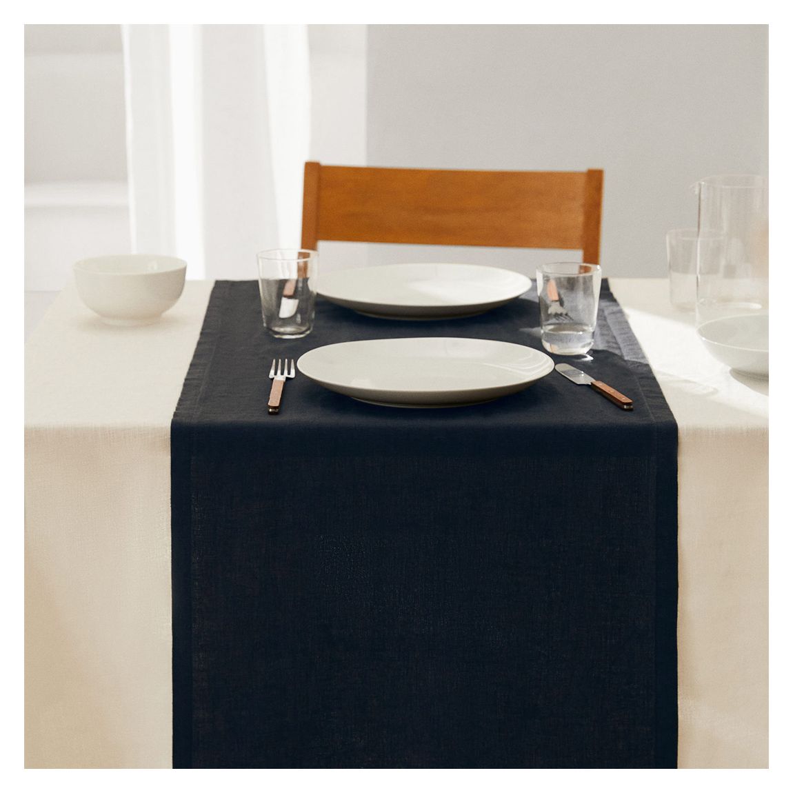100% Linen Table Runner, 50x160cm main product photo