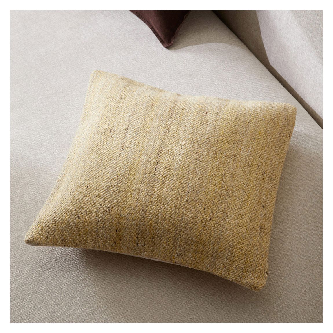 Wool Mixed Cushion Cover, Beige main product photo