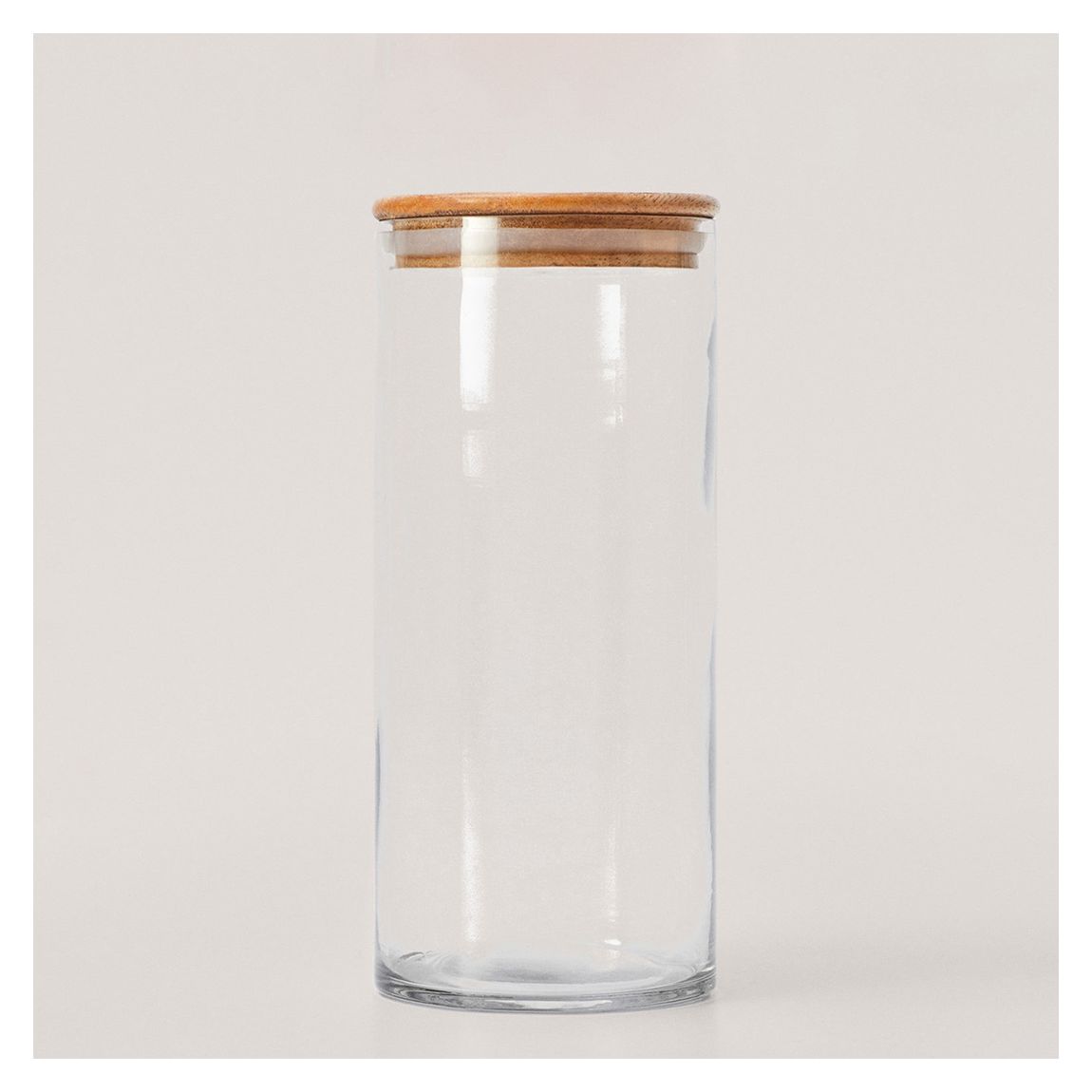 Glass Jar with Wood Lid, 23x10cm main product photo