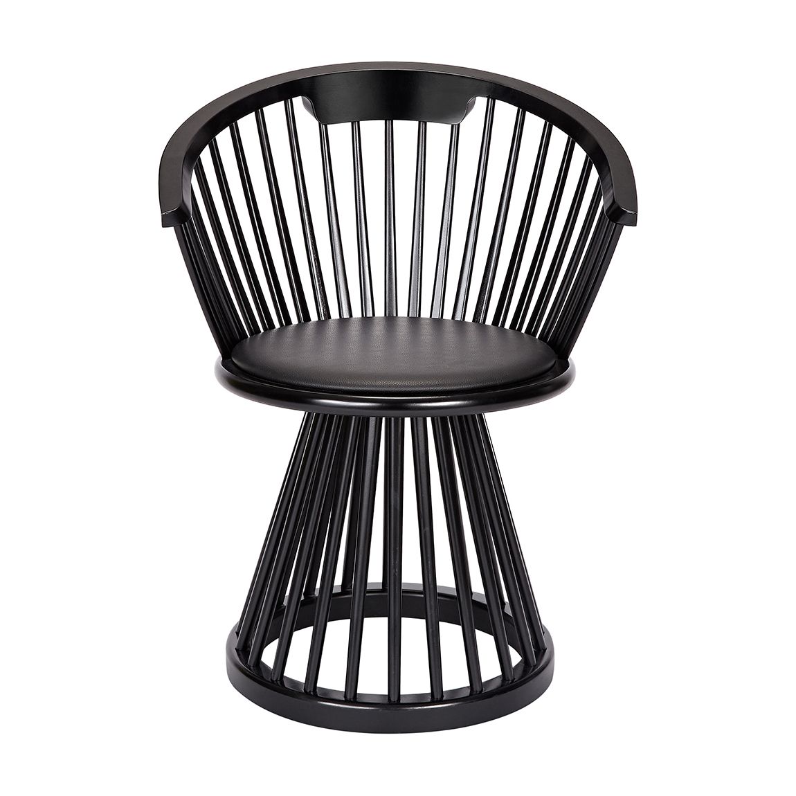 Fan Dining Chair Black main product photo
