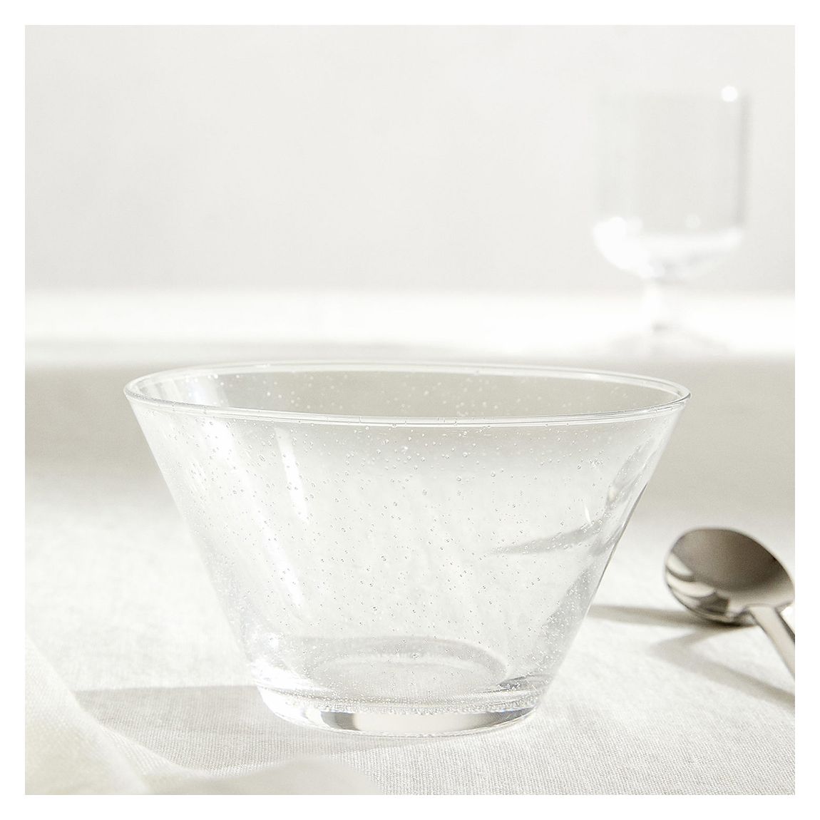 Transparent Bubble Glass Bowl main product photo