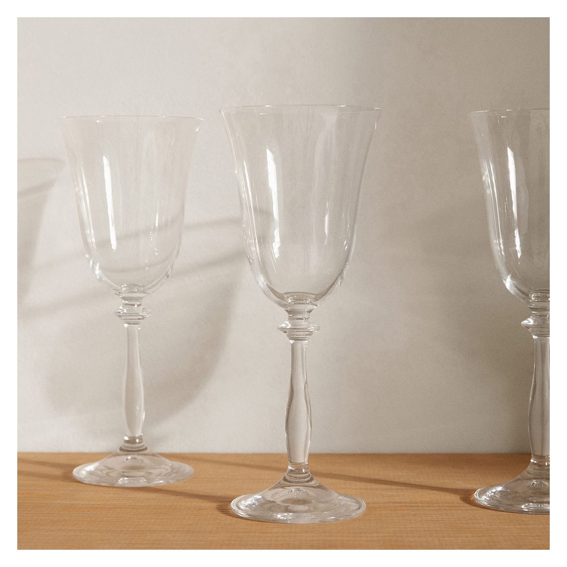 Transparent Flared Glass Goblet main product photo