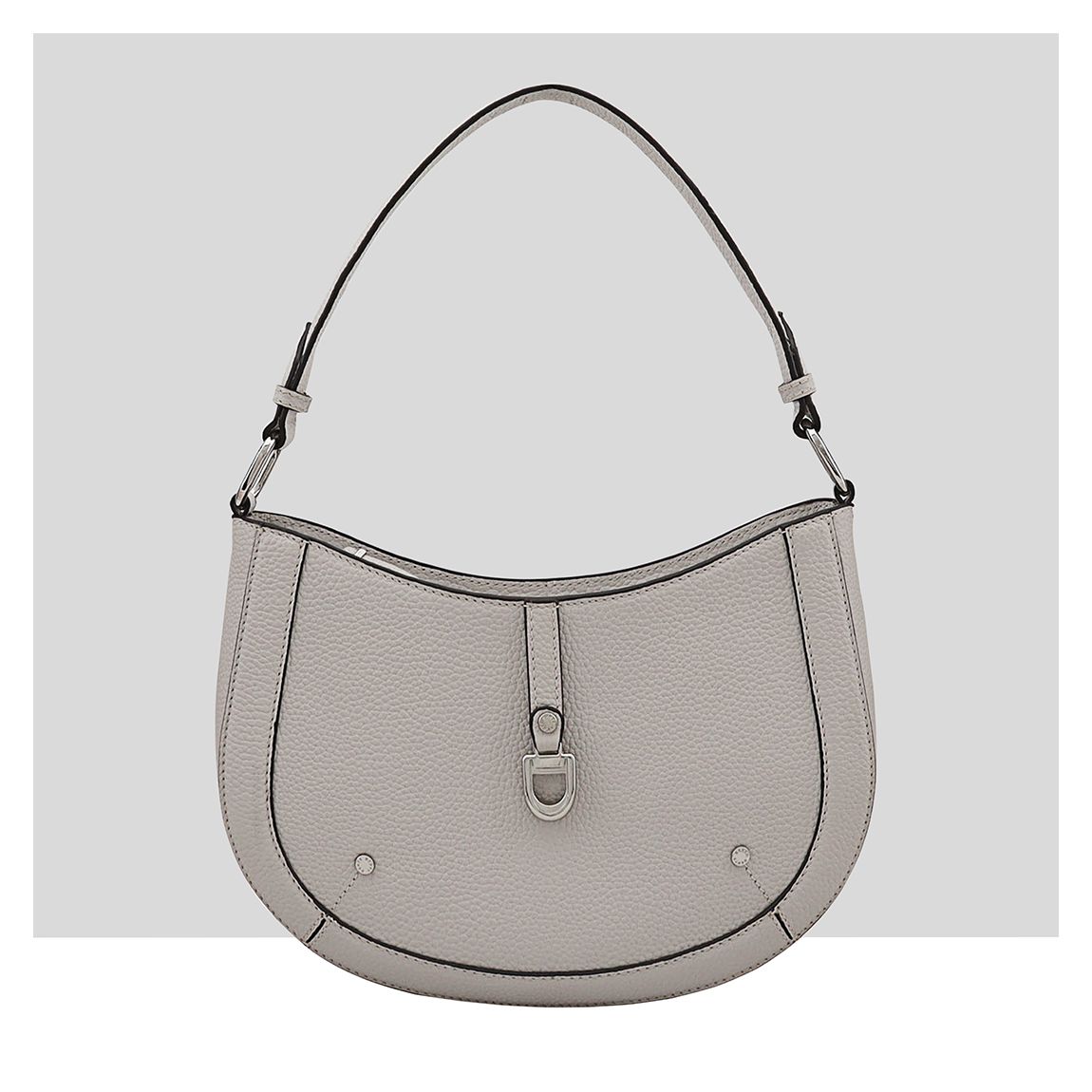 Silver Gray Selvia Hobo Bag main product photo