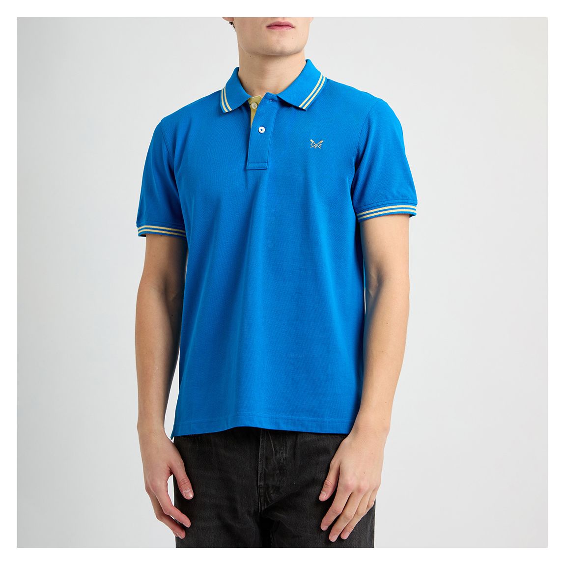Blue Classic Tipped Polo Shirt main product photo
