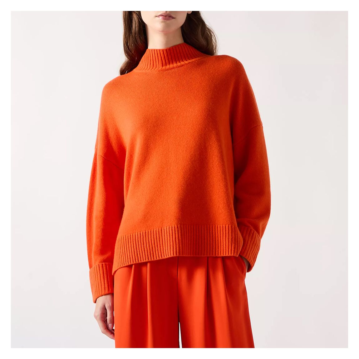 Bright Orange Leigh Knit Jumper main product photo