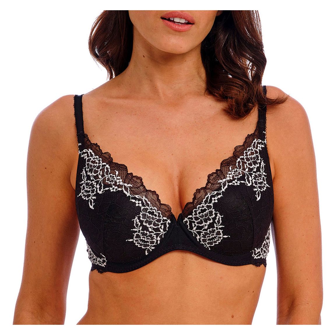 Lace Perfection Underwire Plunge Bra main product photo