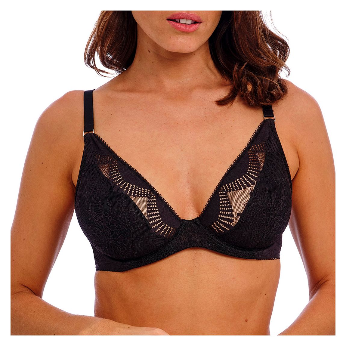 Sensu Lace Underwire Plunge Bra main product photo