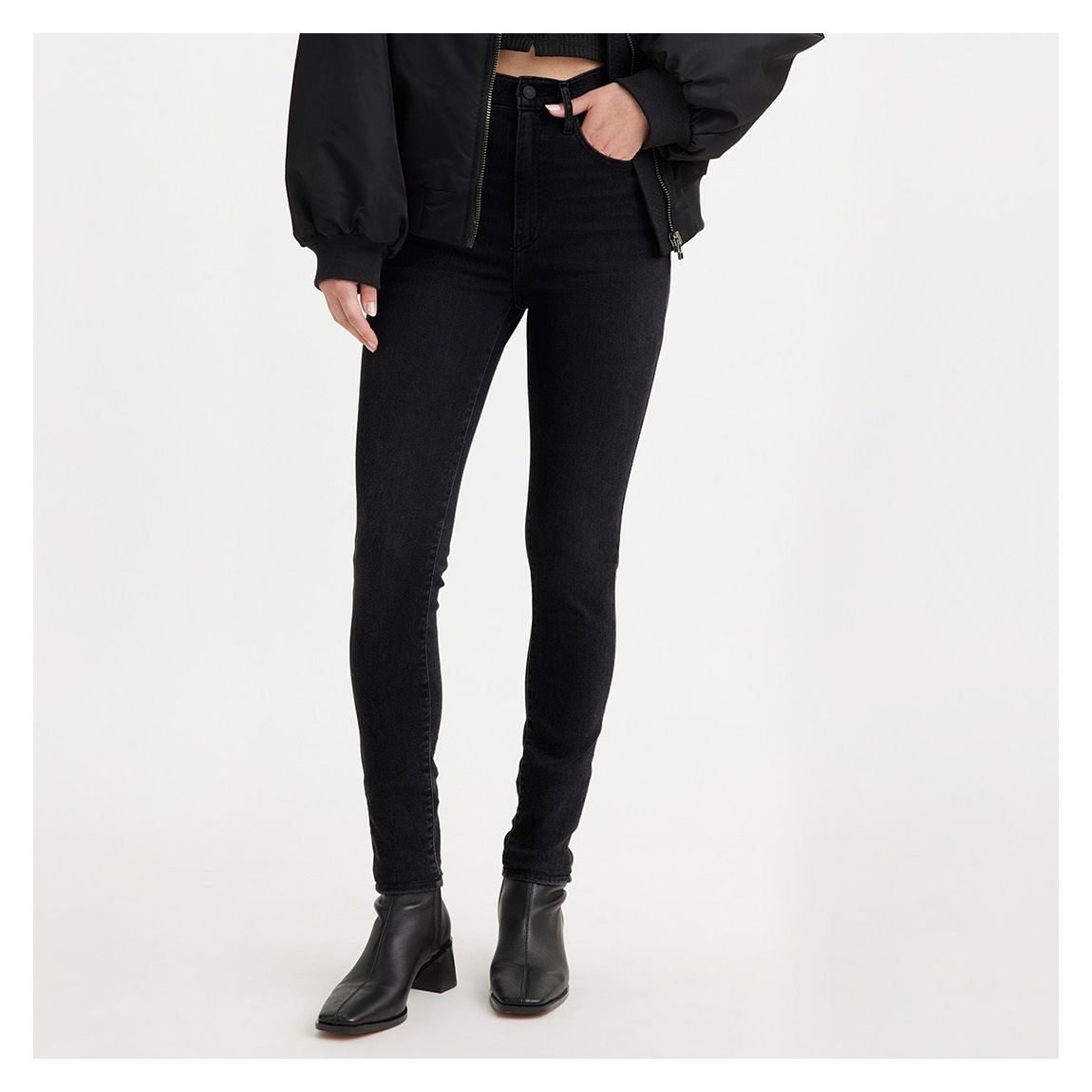 Black Mile High Super Skinny Jeans main product photo