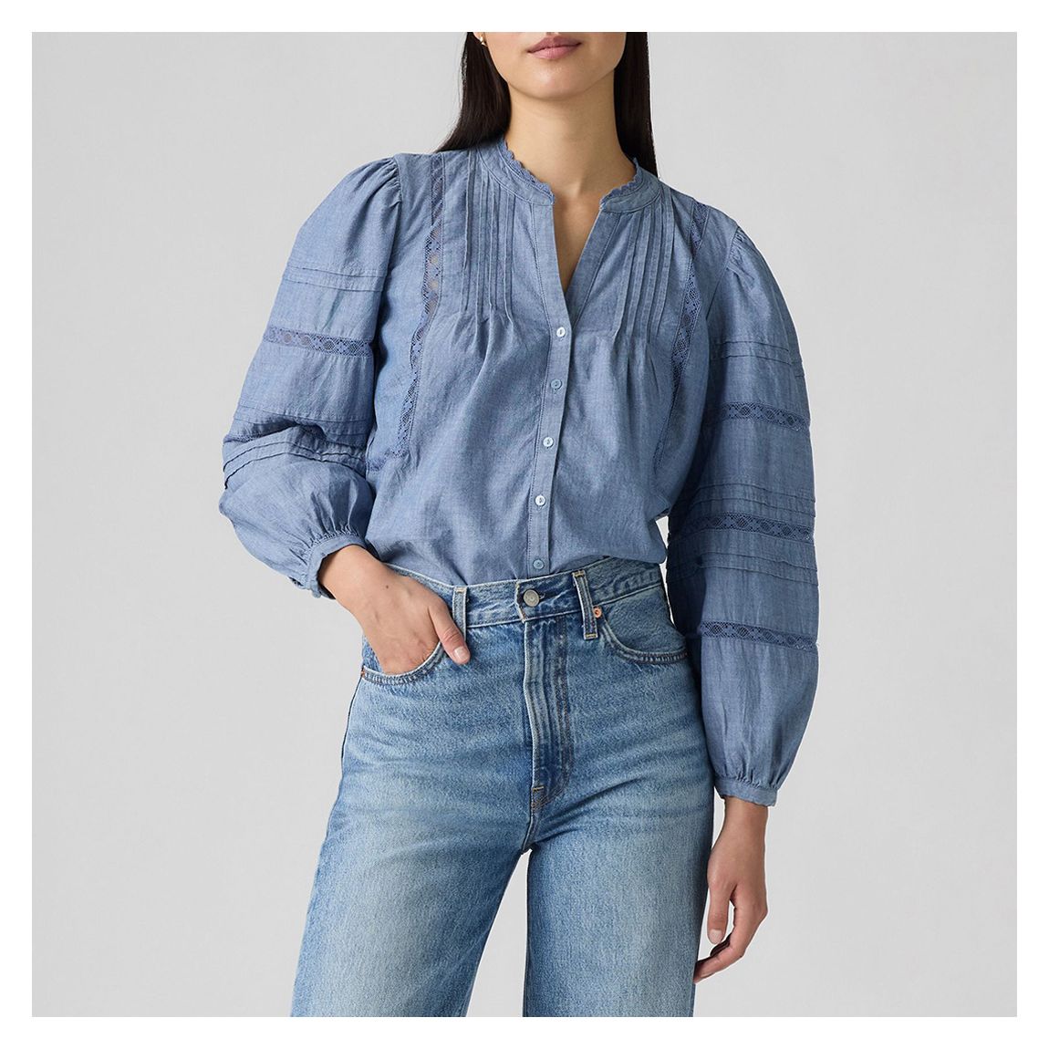 Blue Mandy Cotton Blouse main product photo