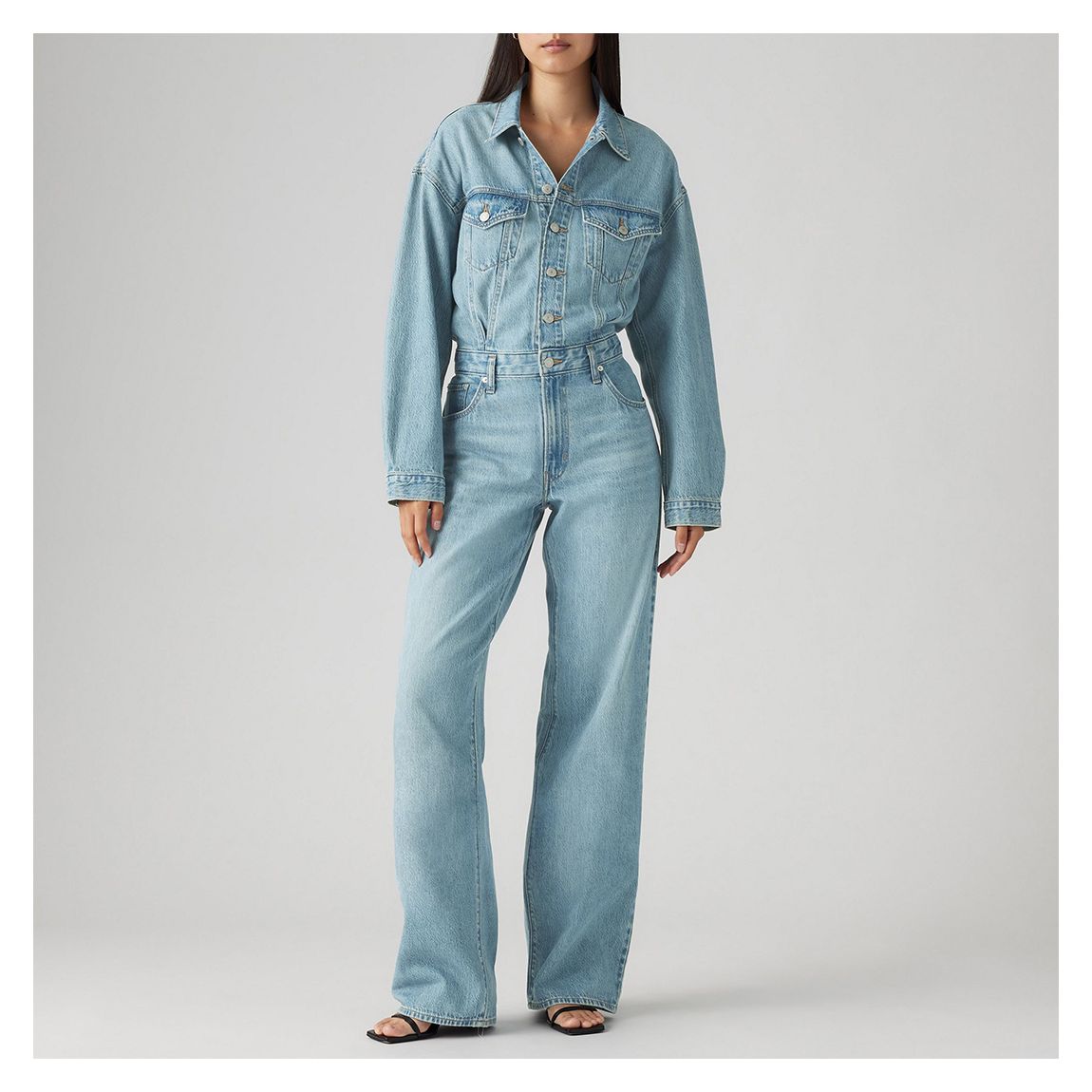 Light Blue Baggy Jumpsuit main product photo