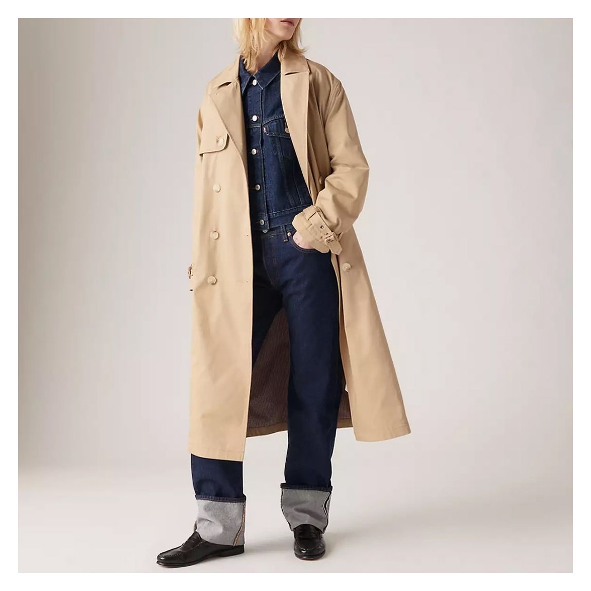 Beige Spade Trench Coat main product photo