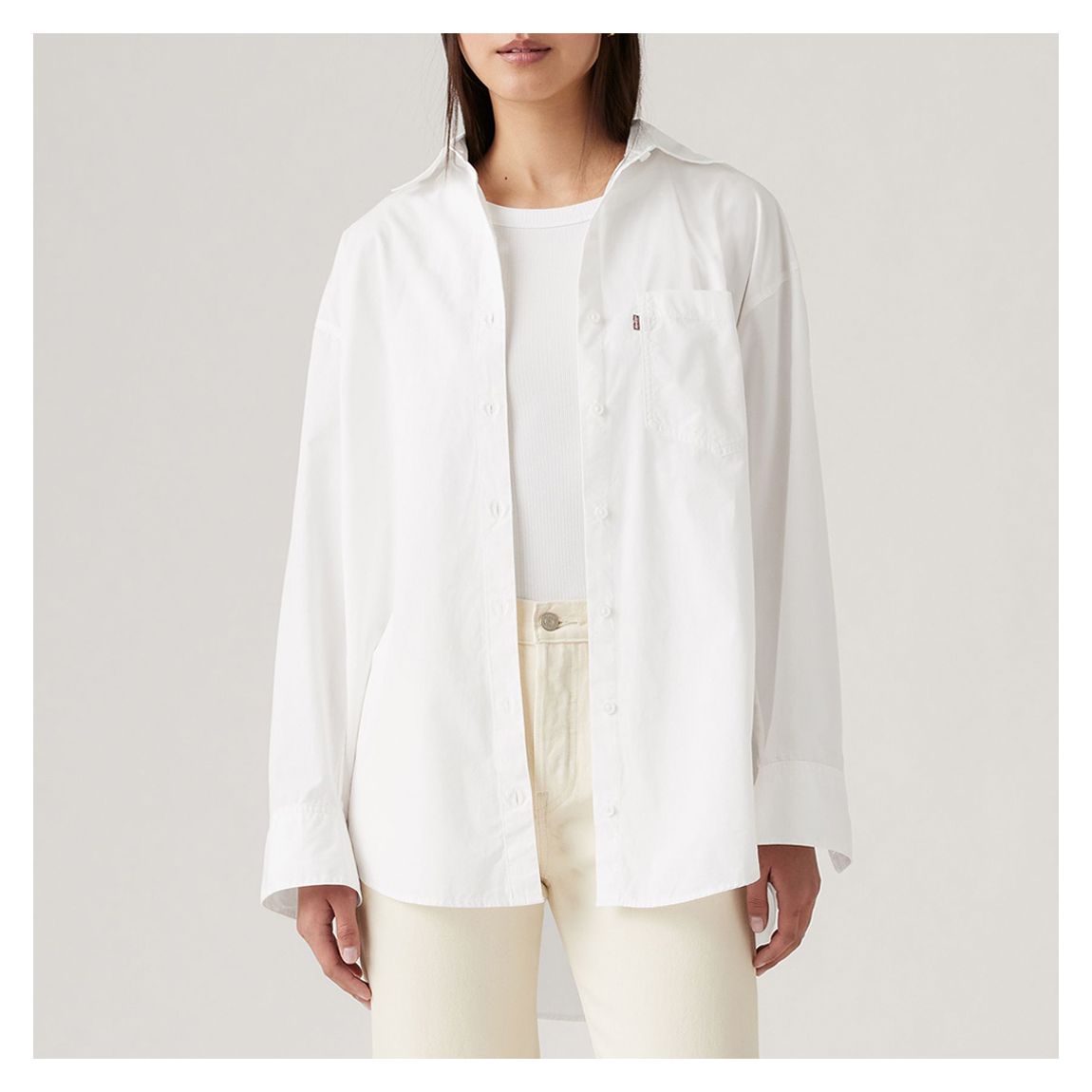 White Lola Cotton Shirt main product photo