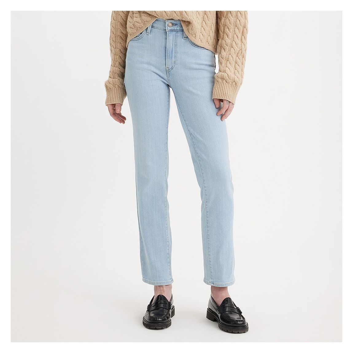 Light Blue 724™ High Rise Straight Jeans main product photo