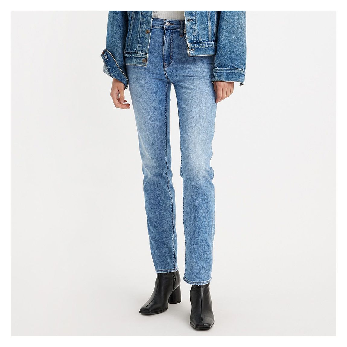 Mid Blue 724™ High Rise Straight Jeans main product photo