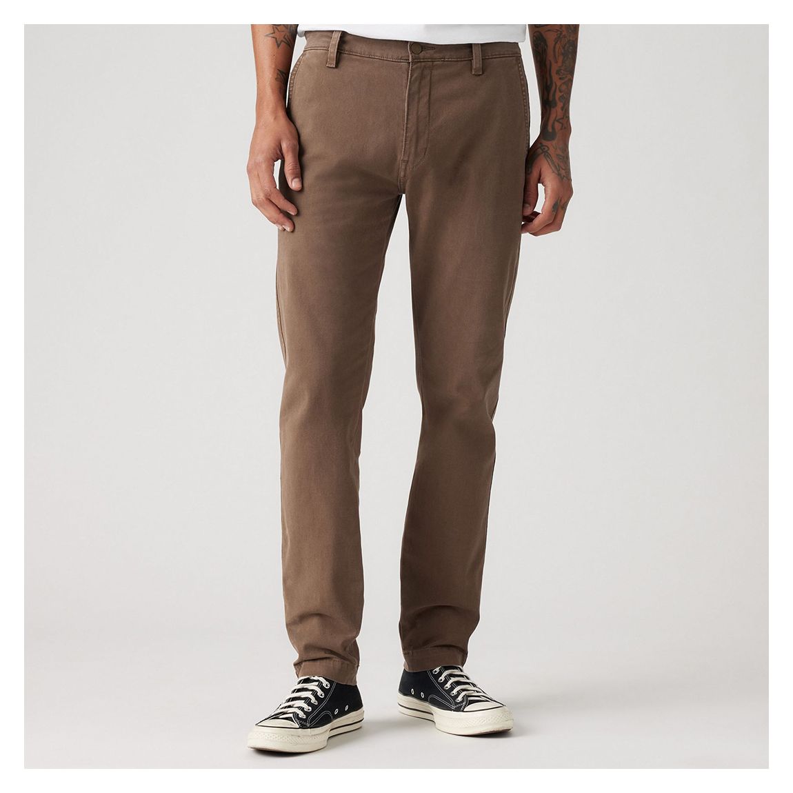 Brown Straight Chino Trousers main product photo