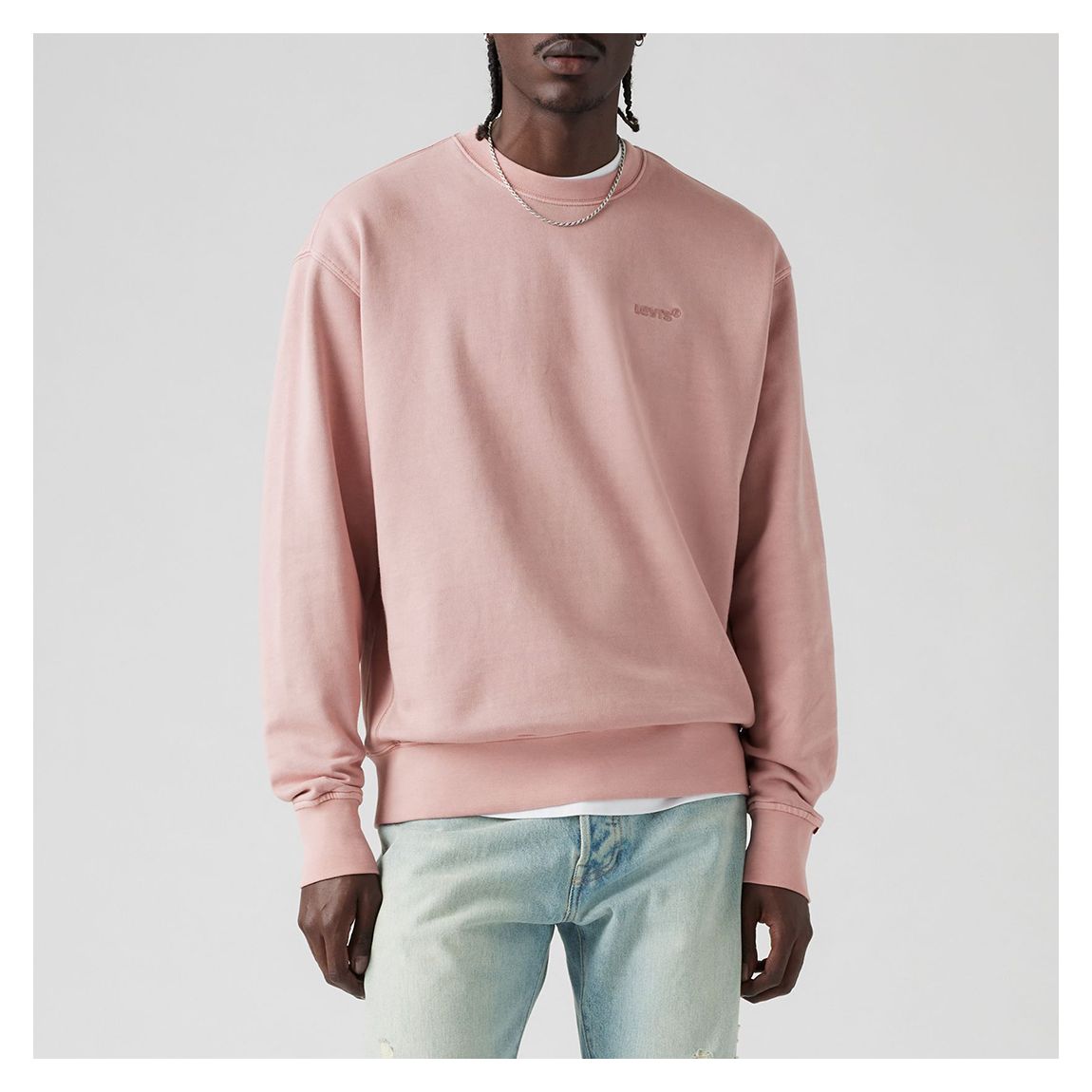 Pink Authentic Garment Dye Sweatshirt main product photo