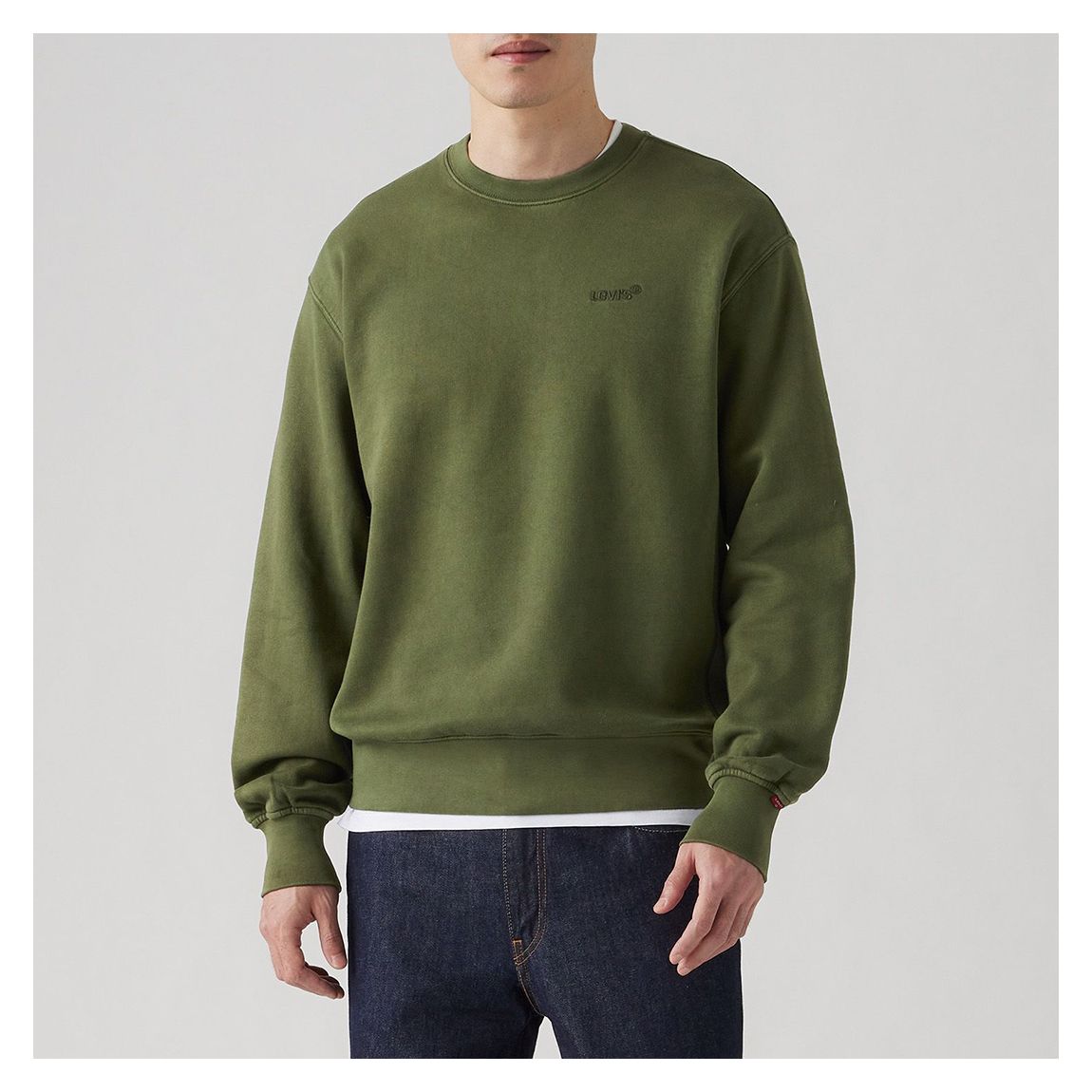 Green Authentic Garment Dye Sweatshirt main product photo