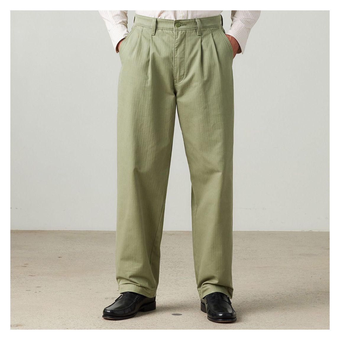 Green Straight Authentic Chino Trousers main product photo