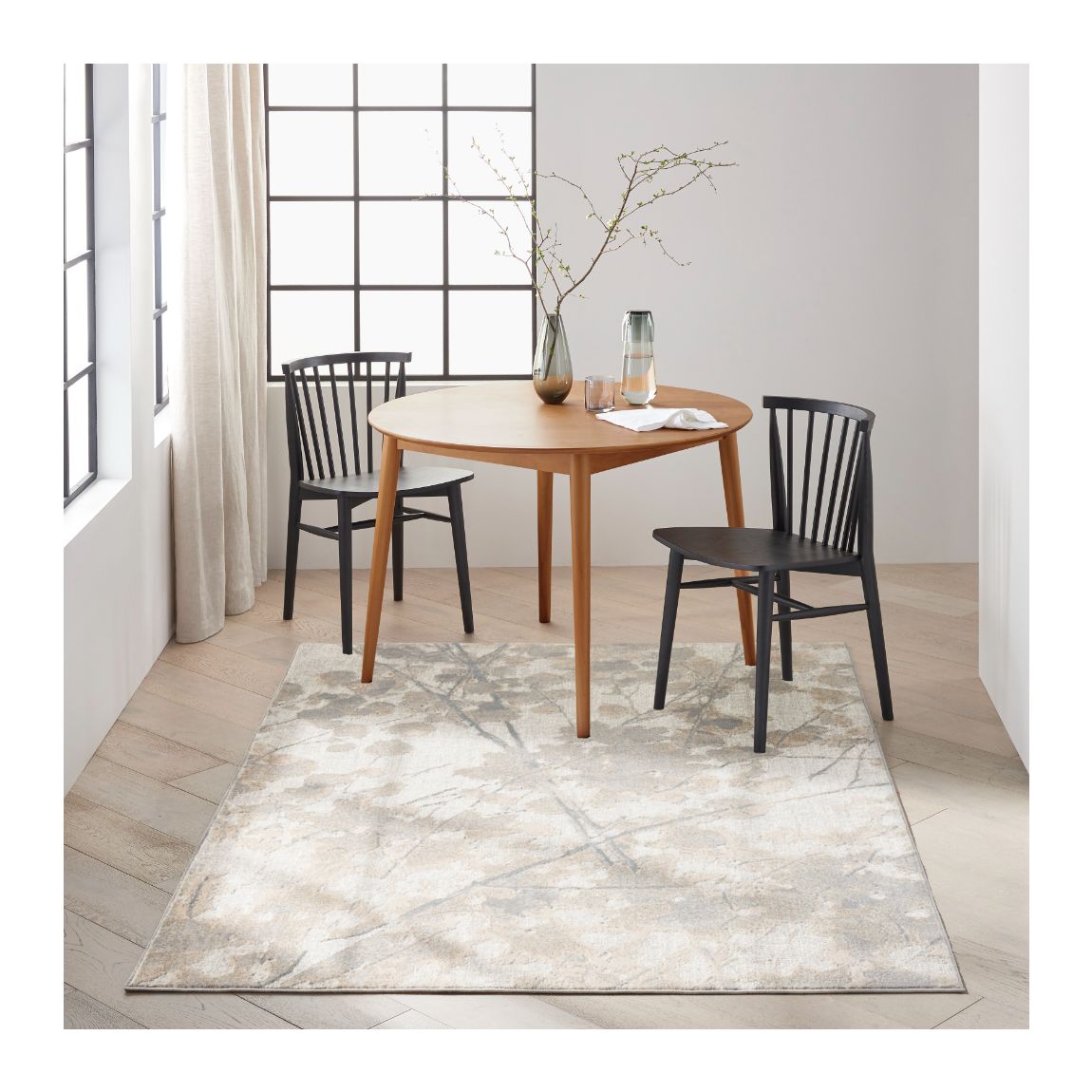 Rush Grey Multicolour 221cm x 160cm Rug main product photo