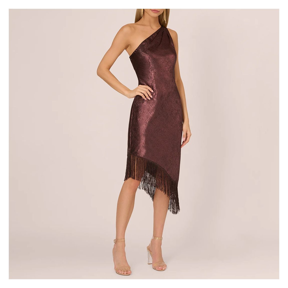 FOIL WOVEN COCKTAIL DRESS main product photo