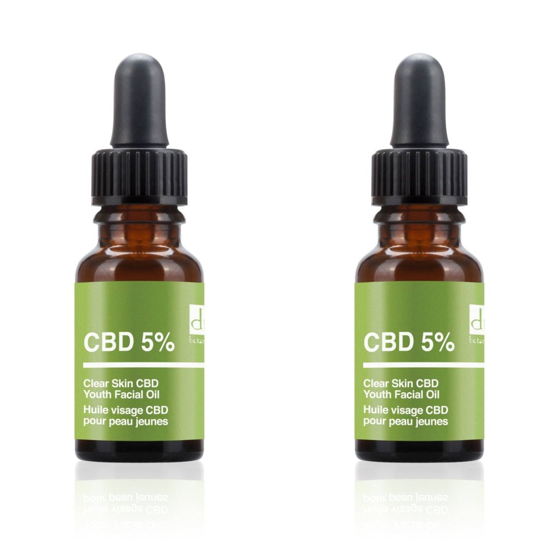 Dr Botanicals Clear Skin Youth Facial Oil 15ml x 2 Duo Pack main product photo