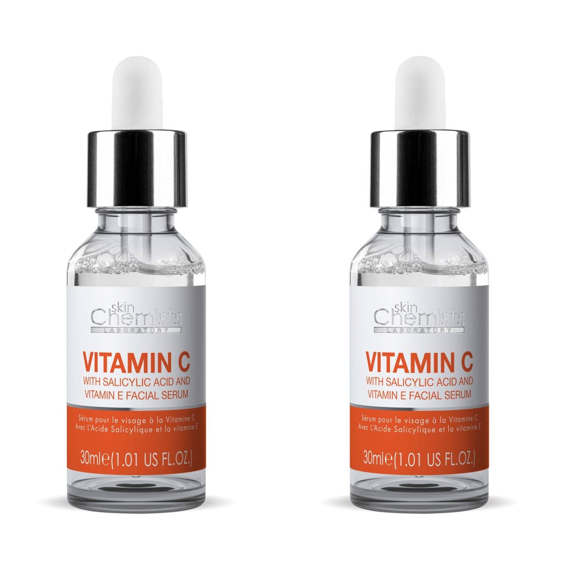 skinChemists Anti-Ageing Vitamin C Salicylic Acid Facial Serum 30ml x 2 Duo Pack main product photo